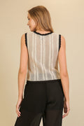 Breezy Knit Sleeveless Top by Boutique 23
