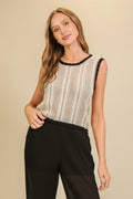 Breezy Knit Sleeveless Top by Boutique 23