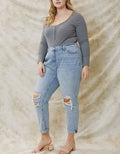 Bridget Curvy Ultra High Rise Mom Jeans - Light by Boutique 23