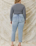 Bridget Curvy Ultra High Rise Mom Jeans - Light by Boutique 23