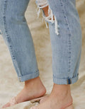 Bridget Curvy Ultra High Rise Mom Jeans - Light by Boutique 23