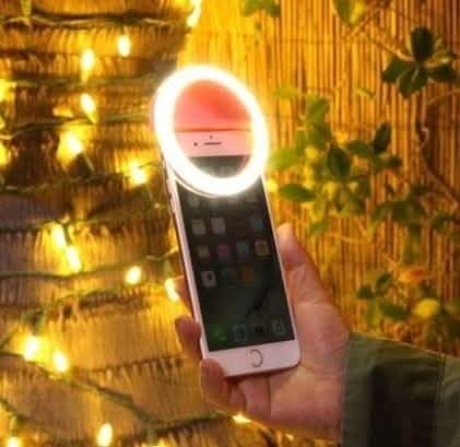 Bright Ring Rechargeable LED Selfie Light for All Phone Models by DailySale