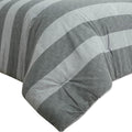 Brooklyn Flat Herringbone Wide Striped Grey Comforter Set by DailySale