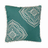 Brooklyn Flat Valencia Embroidered Pom Pom Decorative Pillow