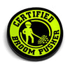 Broom Pusher Hard Hat Decal