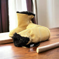 Brown Faux-Fur Barefoot Boot Topper | Ozznek Removable Sole Shoes by ozznekshoes