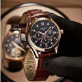 Brown Leather Fashion Quartz Wrist Watch by DailySale