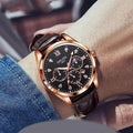 Brown Leather Fashion Quartz Wrist Watch by DailySale