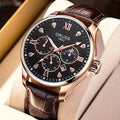 Brown Leather Fashion Quartz Wrist Watch by DailySale