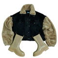 Teddy Bear Fur Denim Jacket by The House of Stylez