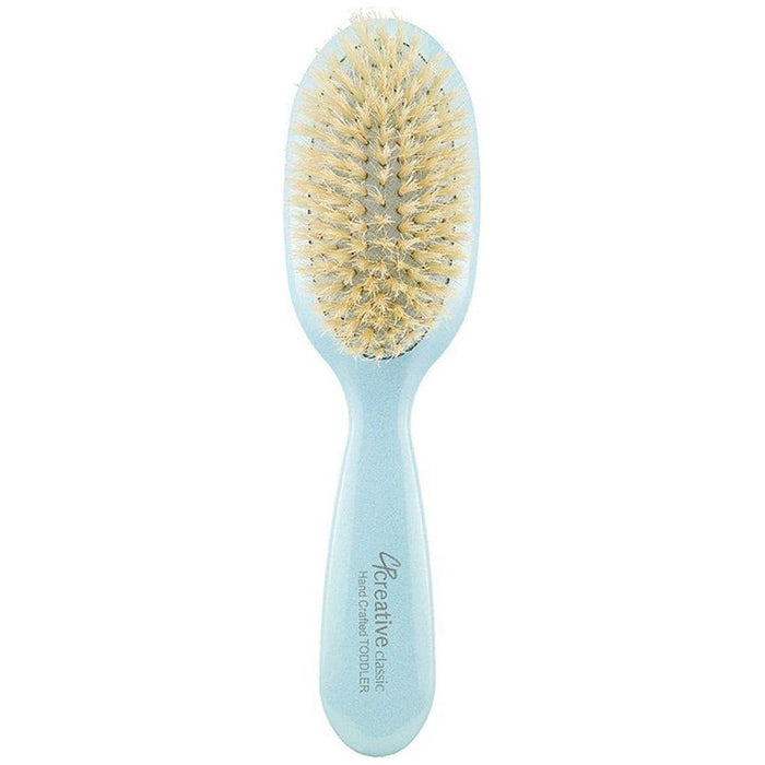 Classic Toddler/Baby Soft Boar Bristle Hair Brush-Colors-Blue-Pink-Silver by Pasteur Pharmacy