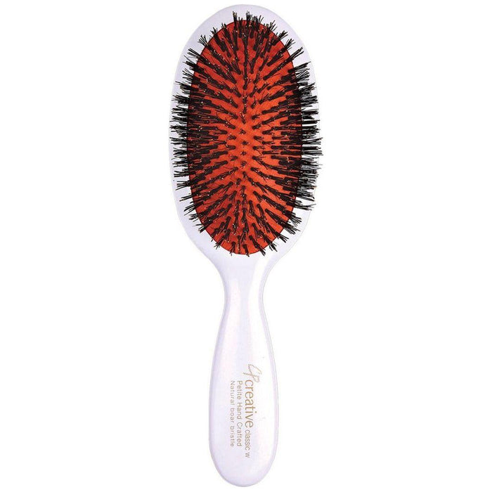 Classic Signature White Paddle Boar Bristle Hair Brush by Pasteur Pharmacy