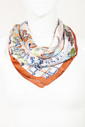 Multi Patch Paisley Pattern Square Scarf by Boutique 23