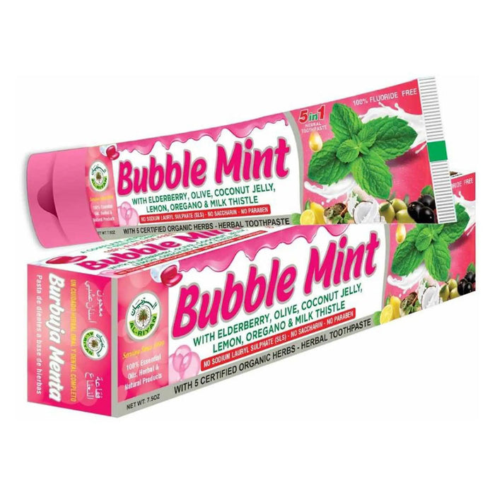 Bubble Mint Herbal Toothpaste by Adiva Naturals