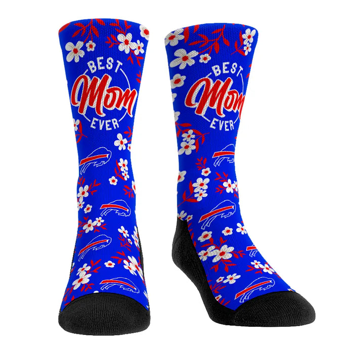 Buffalo Bills - Best Mom Floral by Rock 'Em Socks