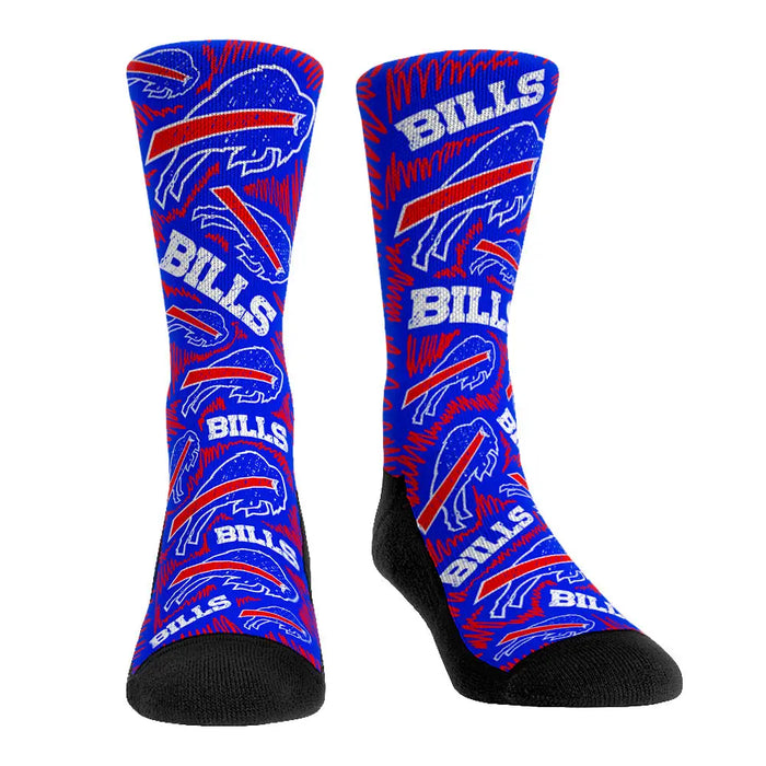 Buffalo Bills - Logo Sketch (Blue) by Rock 'Em Socks