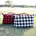 Buffalo Check Tote Weekender Bag Purse by DailySale