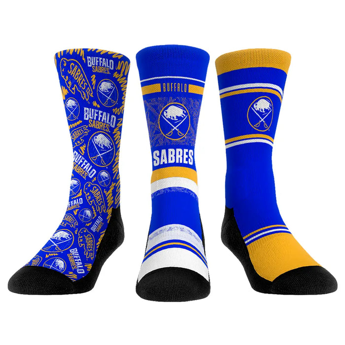 Buffalo Sabres - 3-Pack by Rock 'Em Socks