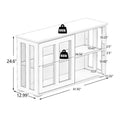 Buffet Sideboard with Sliding Glass Door and Adjustable Shelf by DailySale