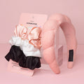 Cloud Nine Hair Essentials Bundle (Spa Headband & Satin Scrunchies) by SLEEK'E HAIR