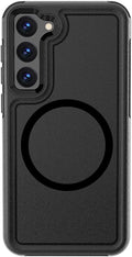 Bundle: Armor Series Case with Tempered Glass Screen and Camera Protector - Samsung Galaxy S23 by Zerodamage Sahara Case LLC