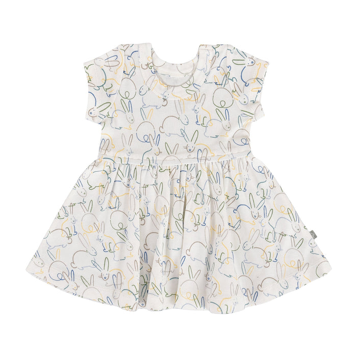 short sleeve twirl dress | bunnies by Finn + Emma
