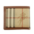 Burberry Brown Check Leather Bifold Wallet #3815 by Bolt Boutique
