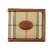Burberry Brown Check Leather Bifold Wallet #3815