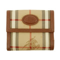 Burberry Brown Check Leather Compact Wallet #3811 by Bolt Boutique
