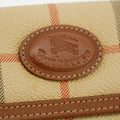 Burberry Brown Check Leather Compact Wallet #3811 by Bolt Boutique