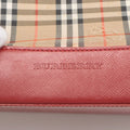 Burberry Nova Check Canvas & Leather 2 Way Handbag Beige x red #2493 by Bolt Boutique
