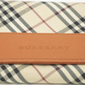 Burberry Tartan Check Orange Leather Wallet #3725 by Bolt Boutique