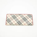 Burberry Tartan Check Red Leather Long Wallet #3724 by Bolt Boutique