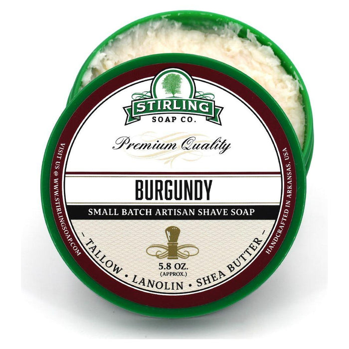 Stirling Soap Co. Burgundy Shaving Collection by Pasteur Pharmacy