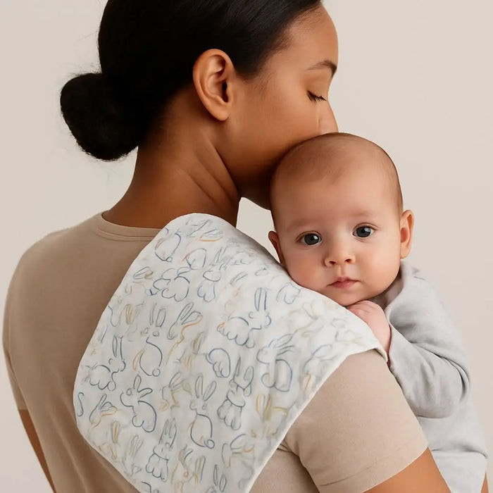 burp cloth | bunnies by Finn + Emma