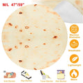 Burrito Tortilla Throw Blanket by DailySale