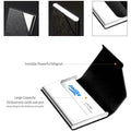 Business Name Card Holder Luxury PU Leather and Stainless Steel Multi Card Case by DailySale