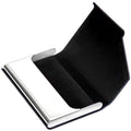 Business Name Card Holder Luxury PU Leather and Stainless Steel Multi Card Case by DailySale