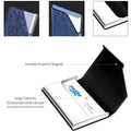 Business Name Card Holder Luxury PU Leather and Stainless Steel Multi Card Case by DailySale