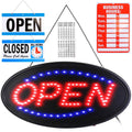 Business Neon Open Sign Advertisement Board with Steady Flashing Modes by DailySale