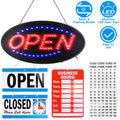 Business Neon Open Sign Advertisement Board with Steady Flashing Modes by DailySale