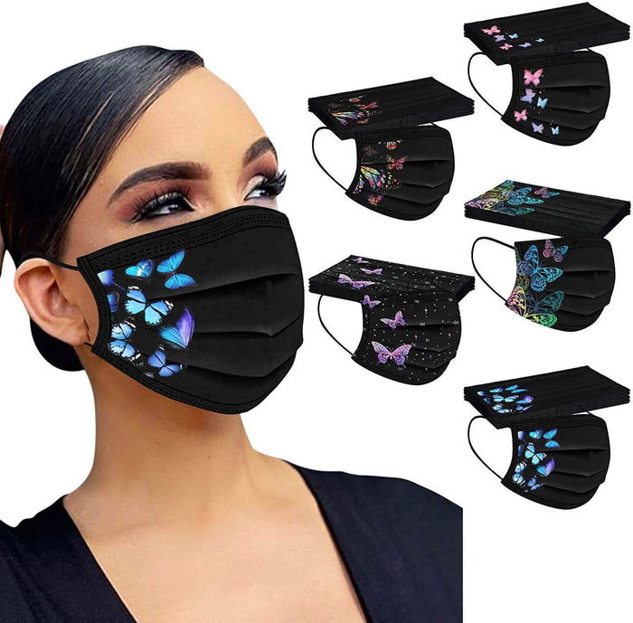 Butterfly Printed Paper Mask by DailySale