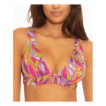 Becca Womens Swim Purple Pink Shimmer Print Bikini Top, Size Medium by Vanessa Jane
