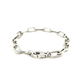 Sterling Silver Wide Paperclip Chain Bracelet by Bids.com