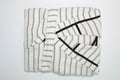 Cotton Black & White Bathrobe by NoaPure.com