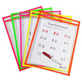 25-Pack: Reusable Dry Erase Pockets - Assorted Colors by DailySale