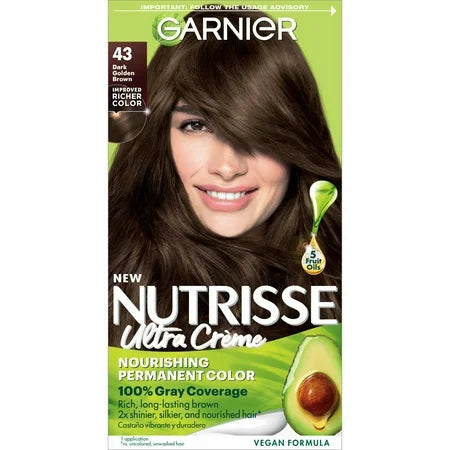 Garnier Nutrisse Ultra Color Nourishing Color Creme 43 Dark Golden Brown by Pasteur Pharmacy