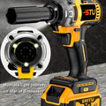 21V Cordless Brushless Impact Wrench Drill Kit – Lithium Drill + Battery x1, 4000mAh Battery, Toolbox & Accessories by DailySale