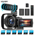 16x Zoom 1080P HD Digital Camera Bundle with 2 Batteries, 32G TF Card, Mic, Hood & Bag by DailySale