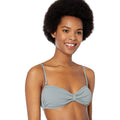 Roxy Trooper Juniors Seas the Day Textured Bandeau Bikini Swim Top, Us Small by Vanessa Jane